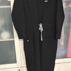 Figs Black Long-Sleeve Dress